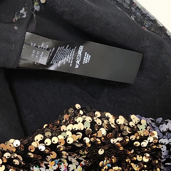 ANTHROPOLOGIE Sequin Top by Maeve/ Maribella Mock Neck design extra small - Picture 12 of 17